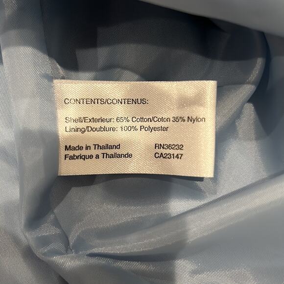 Talbot Women's Double Breasted Trench Coat Light Blue Size 2 - Picture 7 of 7